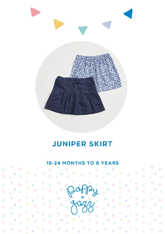 Juniper Skirt Sewing Pattern button skirt front