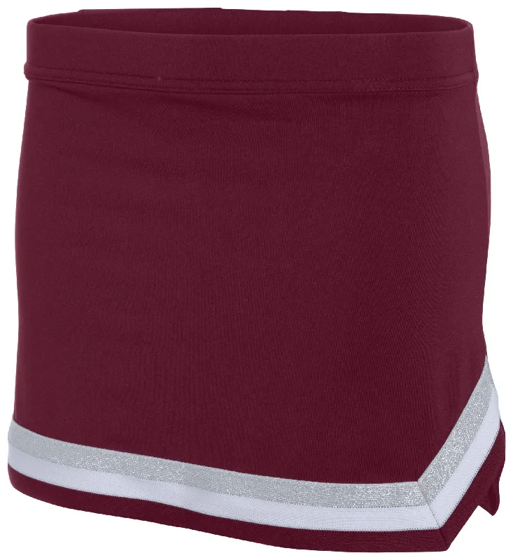 MAROON/WHITE/METALLIC SILVER