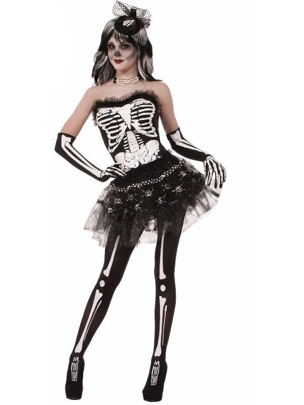 Skeleton Tutu Costume Halloween Bone Skirt boho skirt vibe