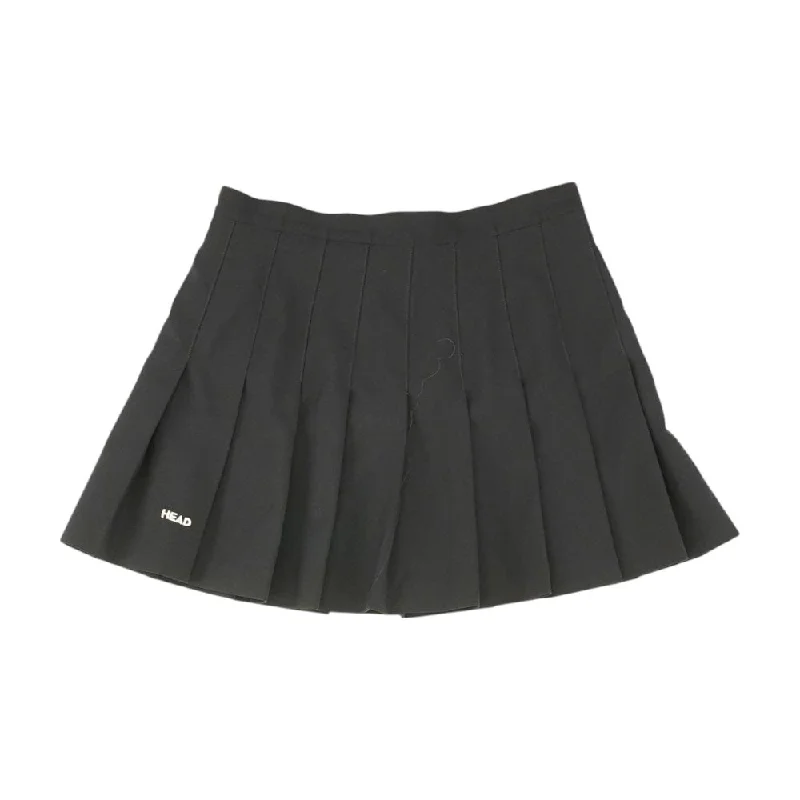 Black Solid Mini Skirt breathable skirt fabric