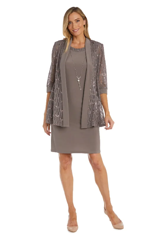 R&M Richards 9089 Short Mother of the Bride Jacket Dress Wool Jacket Cashmere Jacket Tweed Jacket