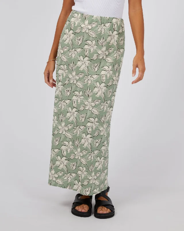 Eden Maxi Skirt Sage maxi skirt elegant