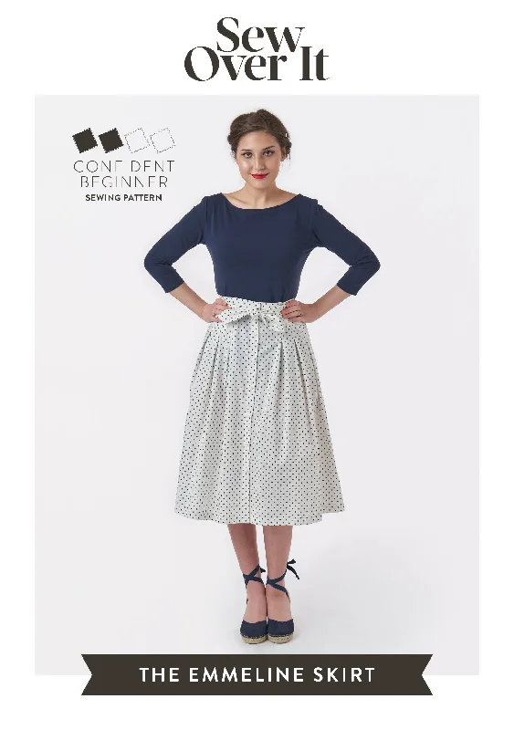 Emmeline Skirt PDF Sewing Pattern floral skirt print