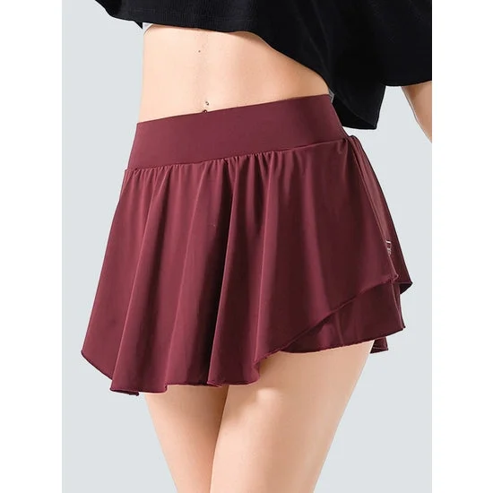 Women's Tennis Skirt Wine Red denim skirt classic