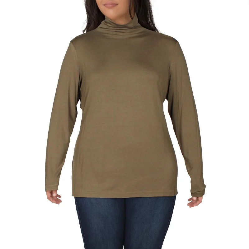 Anne Klein Womens Plus Turtleneck Sweater