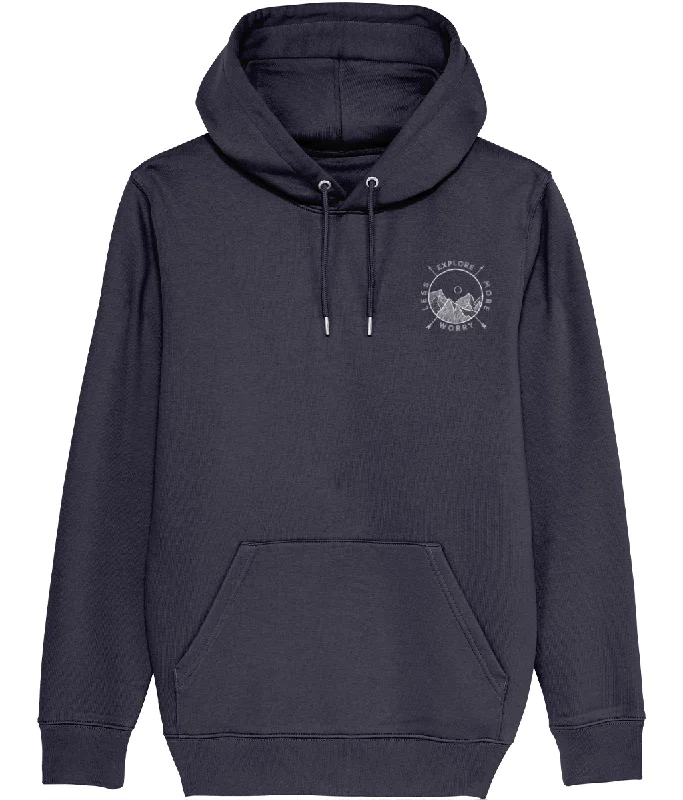 Explore More Worry Less Organic Cotton Hoodie