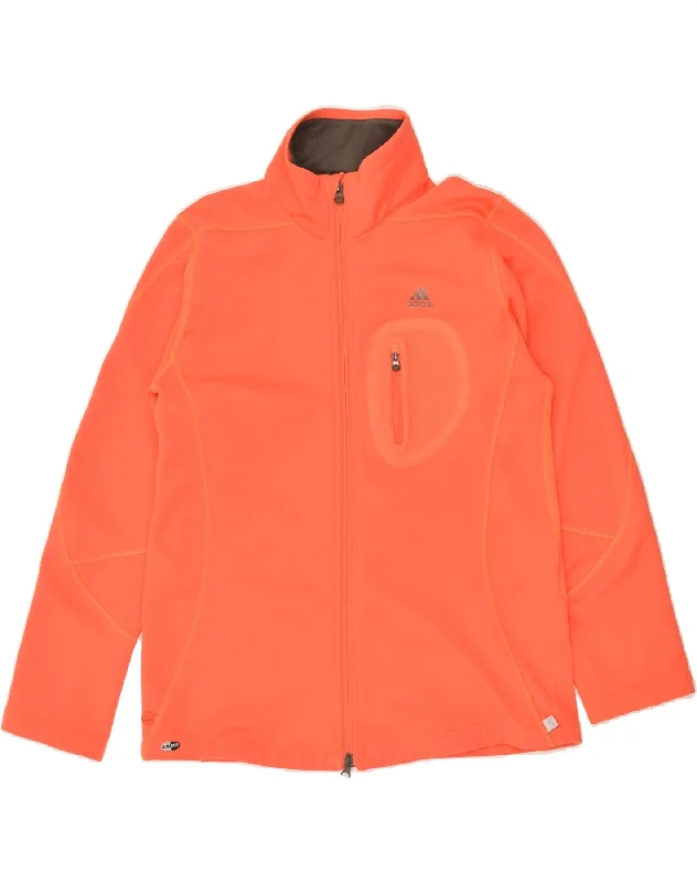 ADIDAS Womens Clima 365 Tracksuit Top Jacket UK 20 2XL Orange Polyester