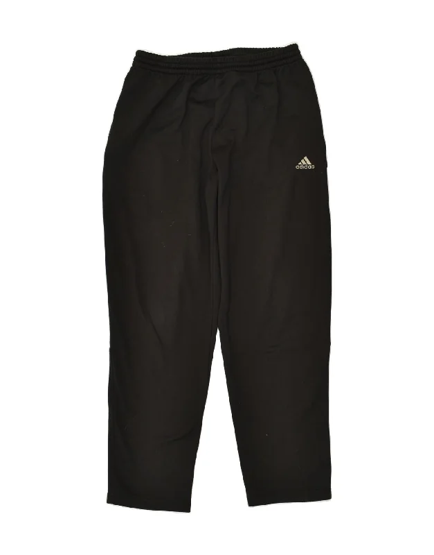 ADIDAS Womens Tracksuit Trousers Medium Black Polyester