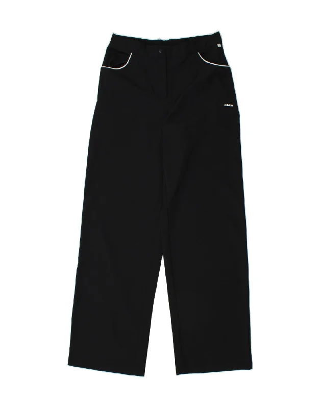 ADIDAS Womens Tracksuit Trousers UK 14 Large  Black Polyester