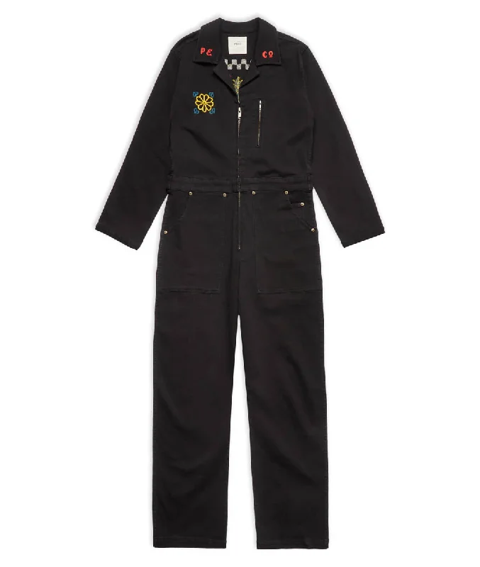 Athens Boilersuit - Washed Black