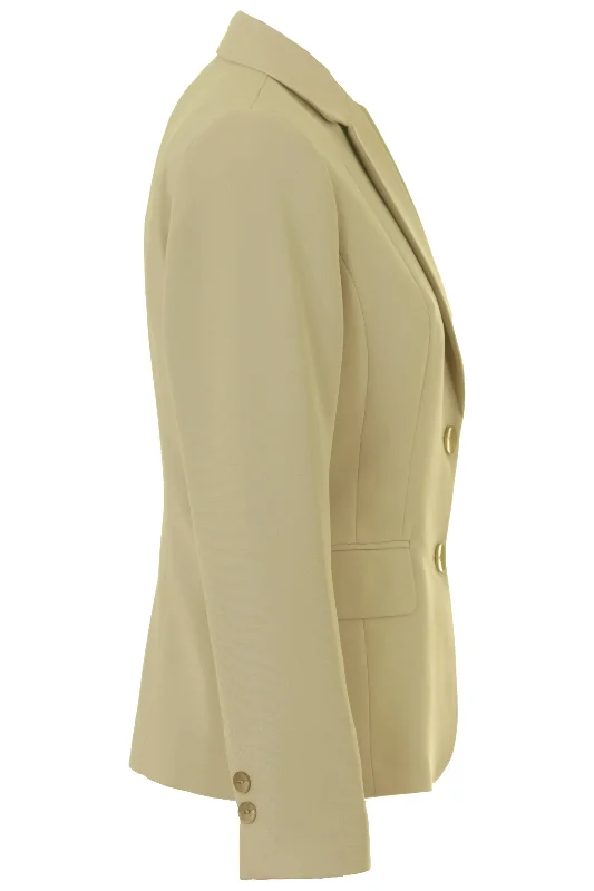 Busy Clothing Womens Beige Suit Jacket