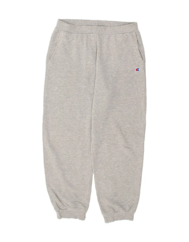 CHAMPION Womens Tracksuit Trousers Joggers XL Grey Cotton