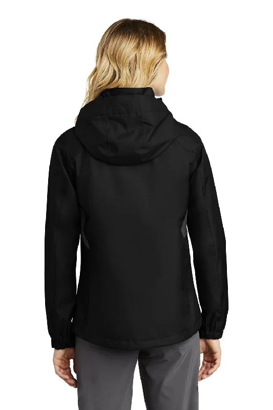 Eddie Bauer Womens Waterproof Full Zip Hooded Jacket - Black