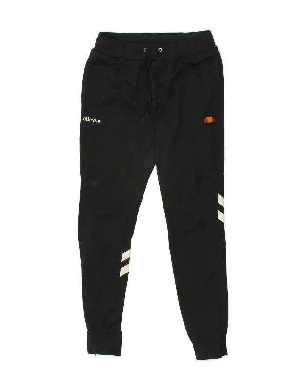 ELLESSE Womens Tracksuit Trousers Joggers UK 10 Small  Black Polyester