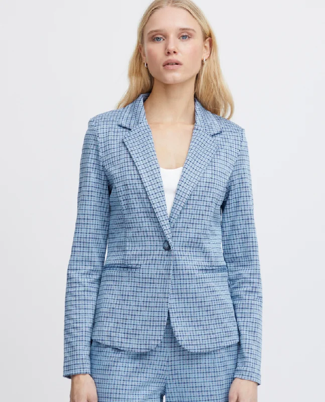 Ichi Kate Cameleon Blue Della Blazer