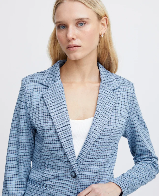 Ichi Kate Cameleon Blue Della Blazer