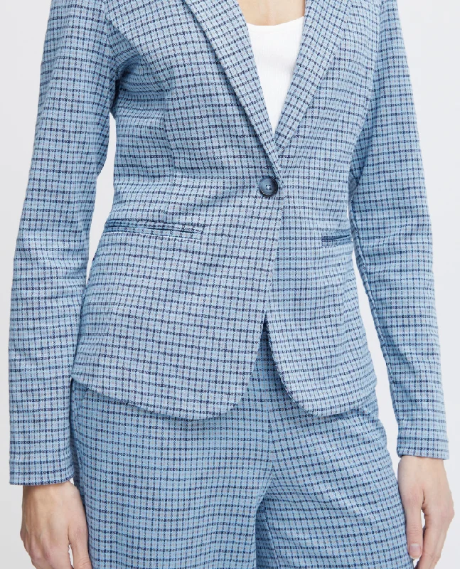 Ichi Kate Cameleon Blue Della Blazer