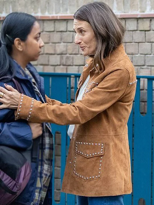 Killing Eve Camille Cottin Studded Jacket