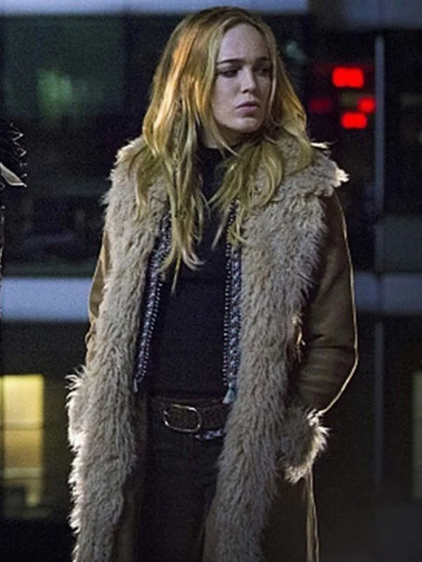 Legends of Tomorrow Sara Lance Brown Fur Coat