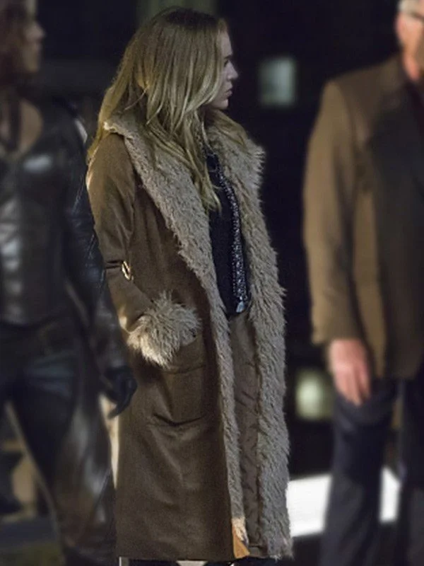 Legends of Tomorrow Sara Lance Brown Fur Coat