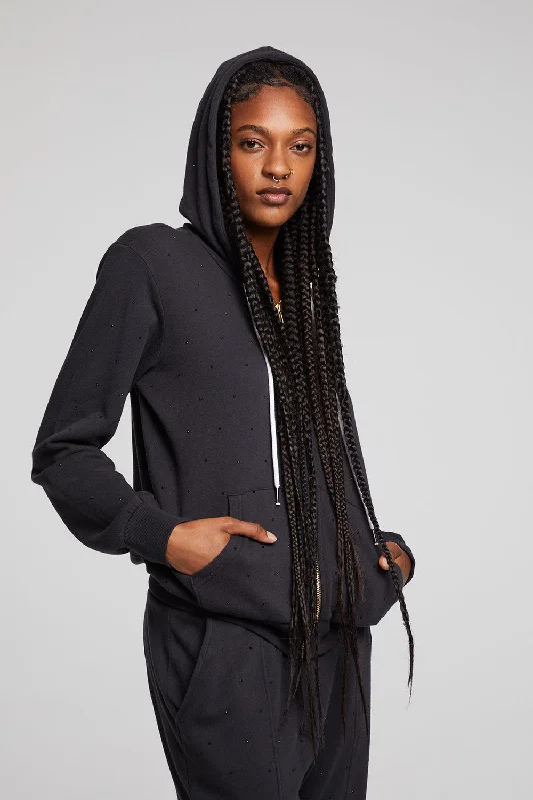 Lex Licorice Zip Up Hoodie