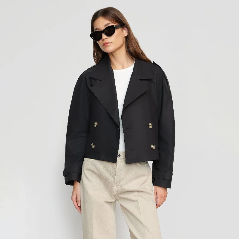 Luca Cropped Trench Jacket