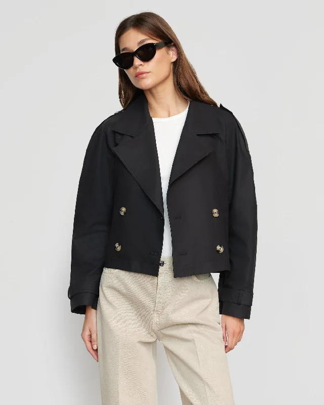 Luca Cropped Trench Jacket