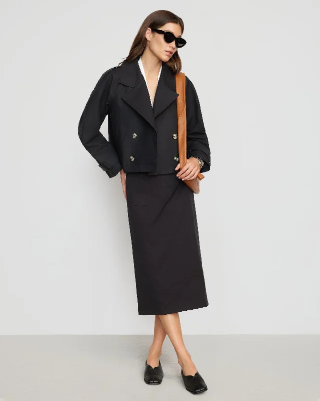 Luca Cropped Trench Jacket