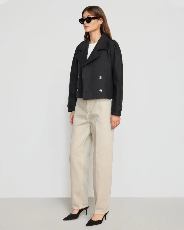 Luca Cropped Trench Jacket