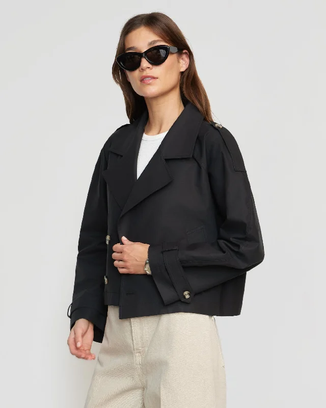 Luca Cropped Trench Jacket