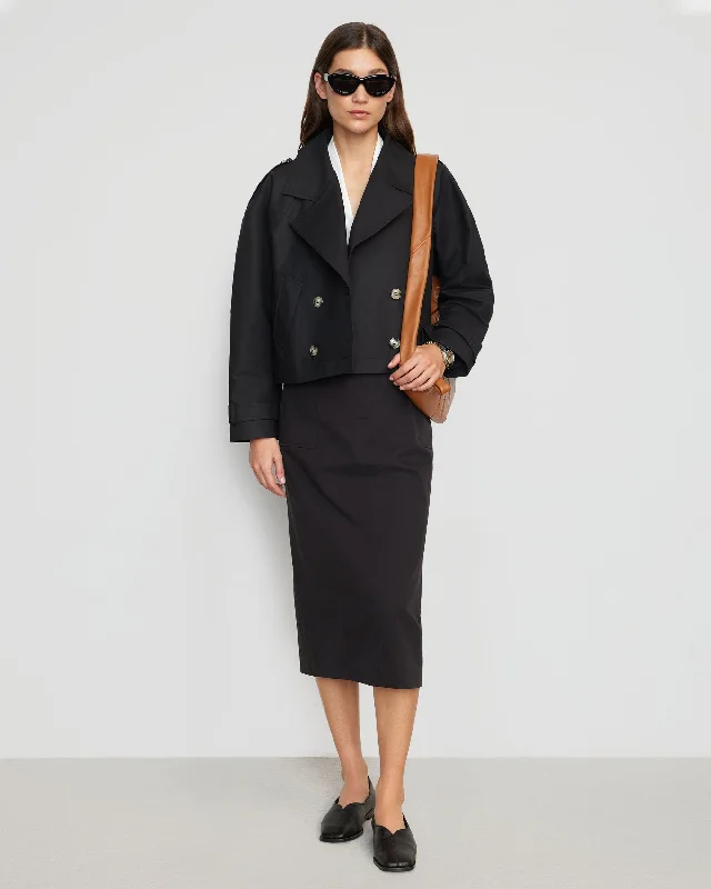 Luca Cropped Trench Jacket