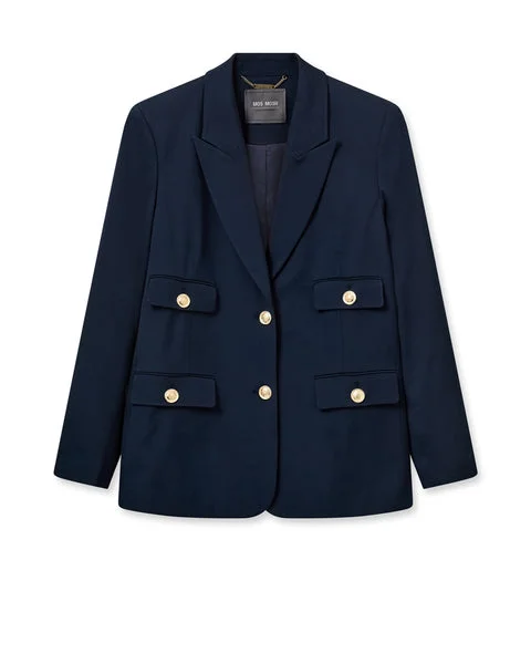 Mos Mosh Salute Navy Cello Aura Blazer