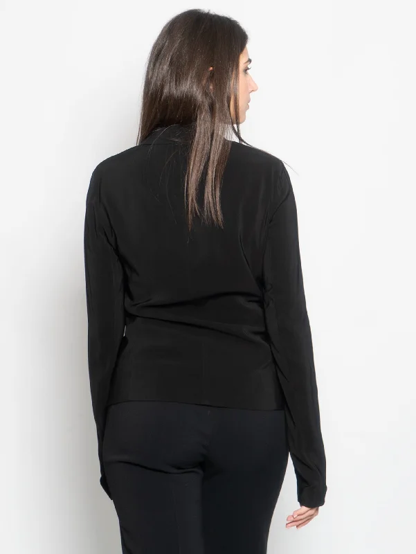 Giacca Stretch Aderente Nero