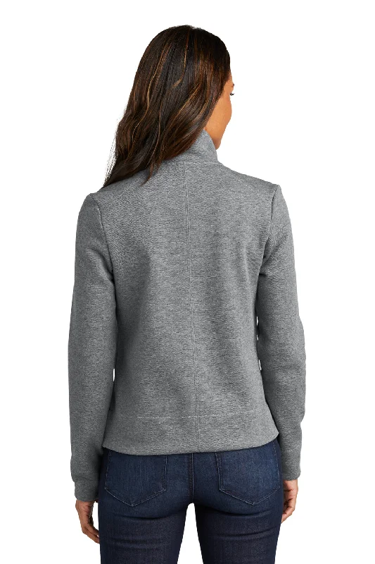 Port Authority Womens Network Fleece Full Zip Jacket - Heather Grey