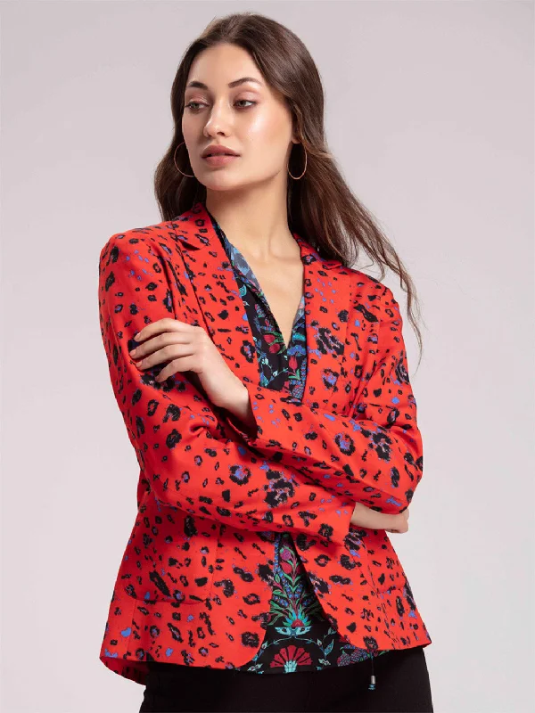 Red Leopard Jacket