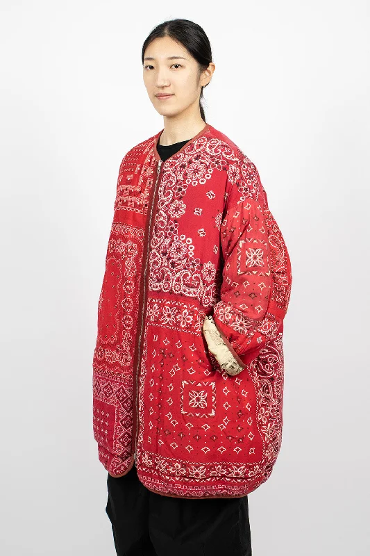 Reversible Liner Coat Bandana Red