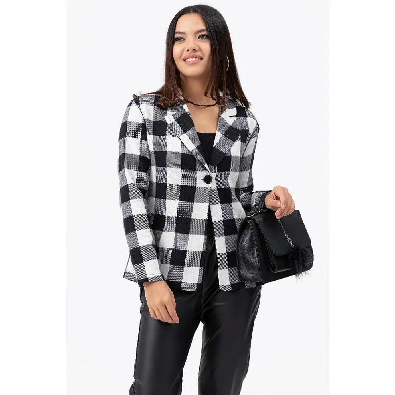 Black Check Blazer