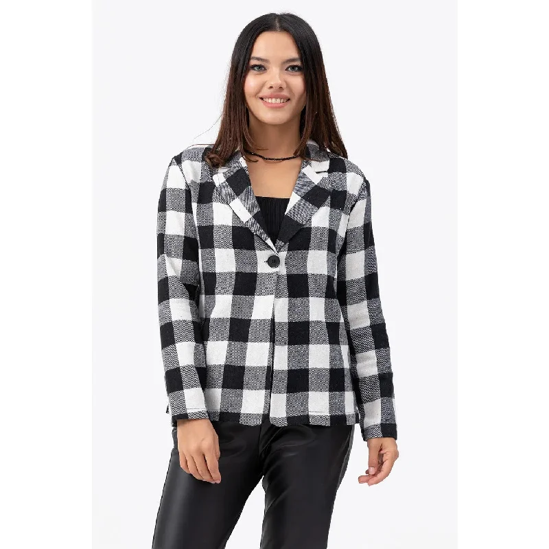 Black Check Blazer