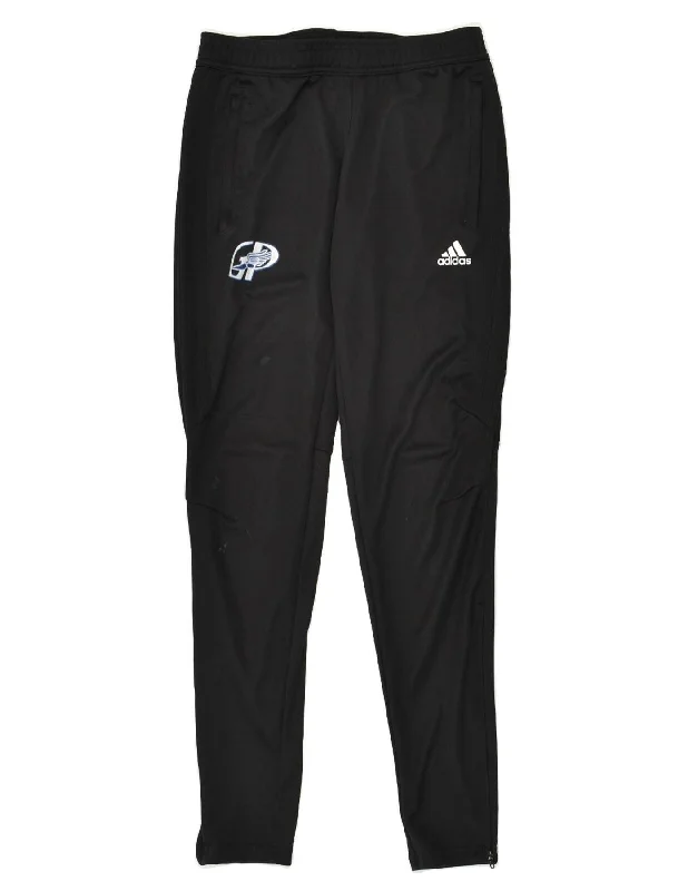 ADIDAS Womens Tracksuit Trousers UK 8-10 Small Black Polyester