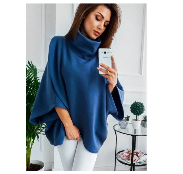 Amazon AliExpress / ebay Europe and the United States winter new warm jacket high collar sweater top