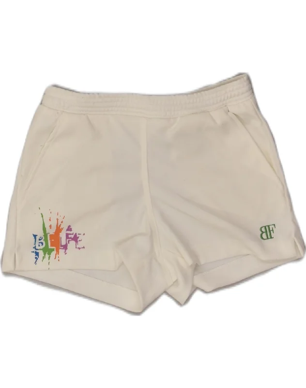 BELFE Womens Sport Shorts IT 44 XS White Polyester