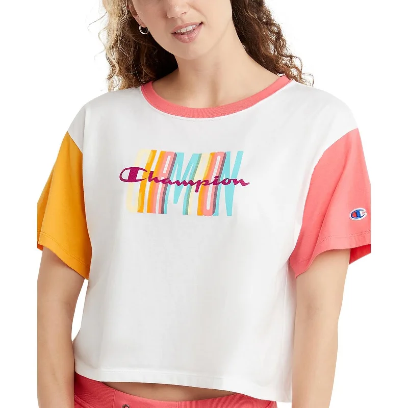 Champion Womens Colorblock Workout Crop Top