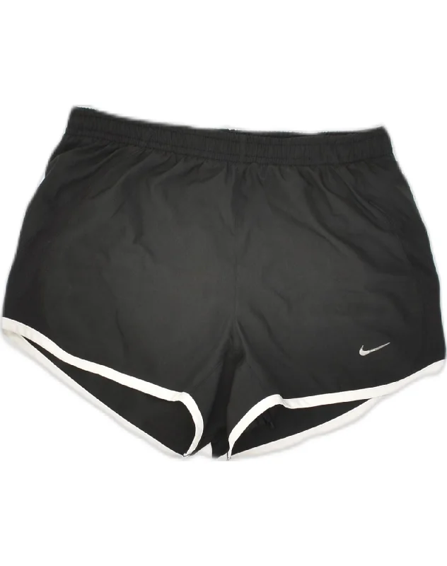 NIKE Womens Sport Shorts UK 4 XS Black Polyester