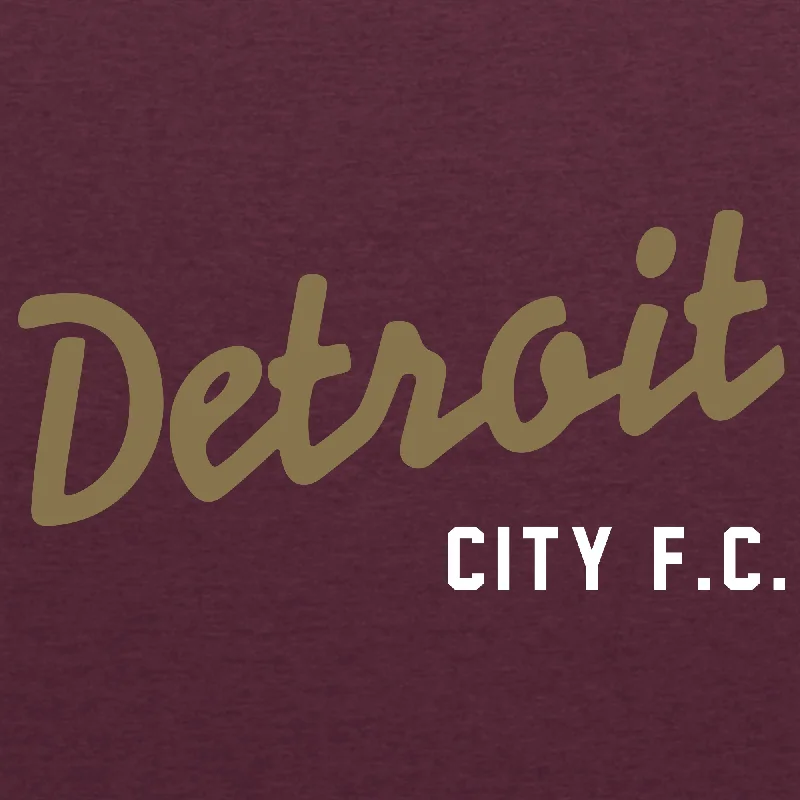 DCFC Youth Wordmark Tee- Heather Maroon