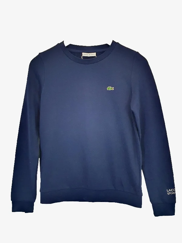 Lacoste Sport Navy Crew Jumper Size 8