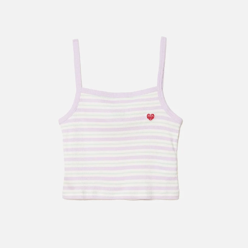 TOP TANK MUJER STRIPED LILA