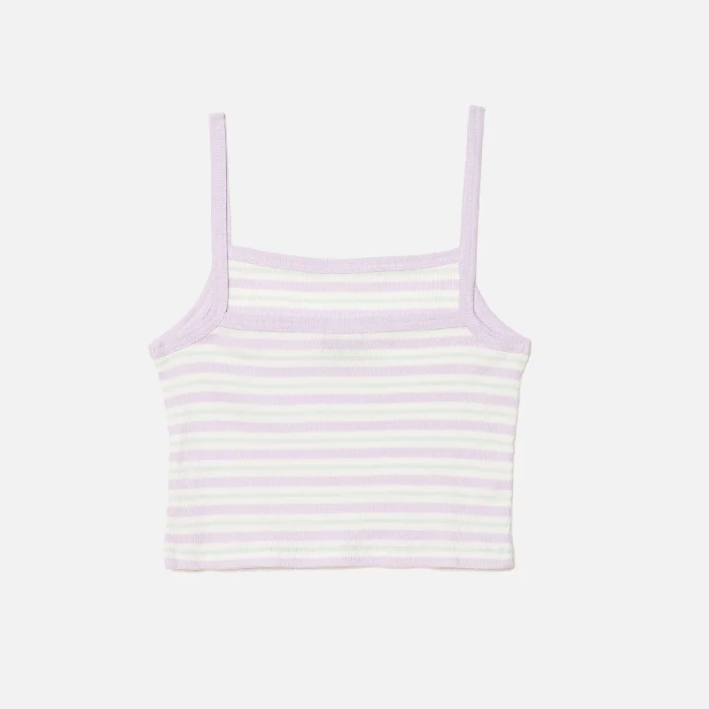 TOP TANK MUJER STRIPED LILA