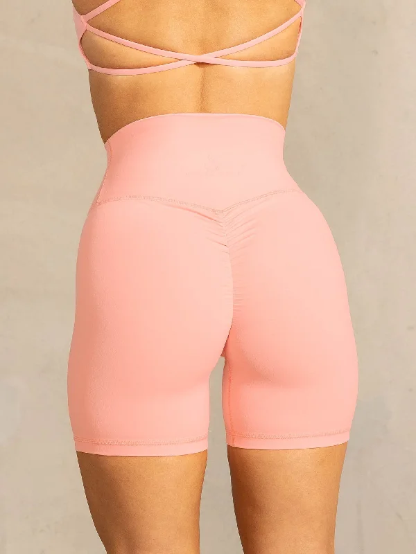 NKD High Waisted Scrunch Shorts - Pink