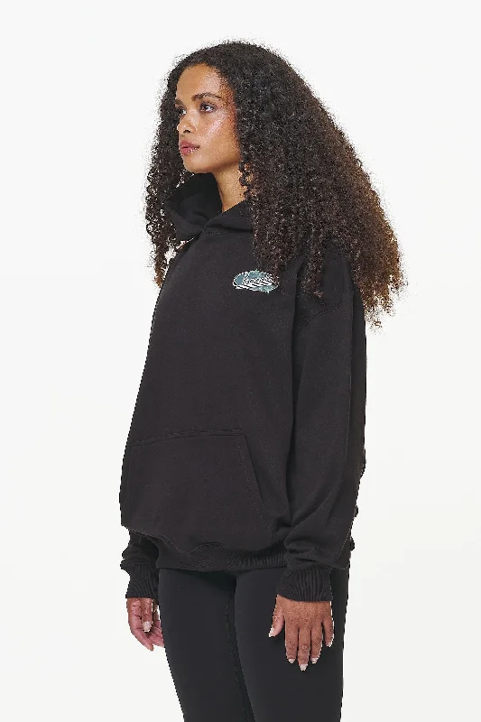 Savile Oversized Hoodie Black