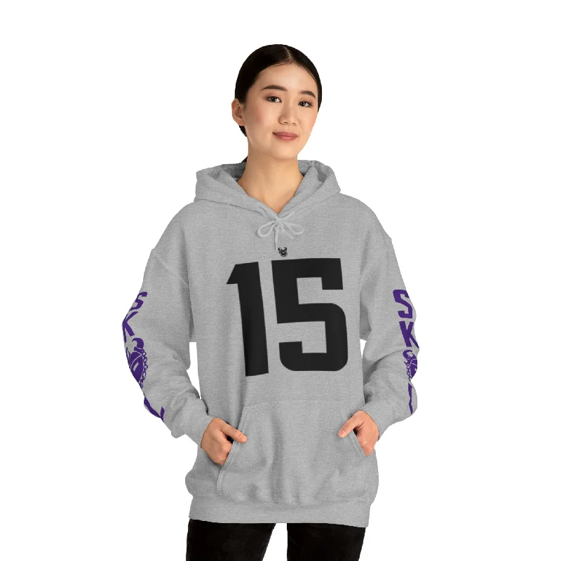 Unisex Heavy Blend™ Hooded Sweatshirt - Jersey #15 + Original (Sleeves)